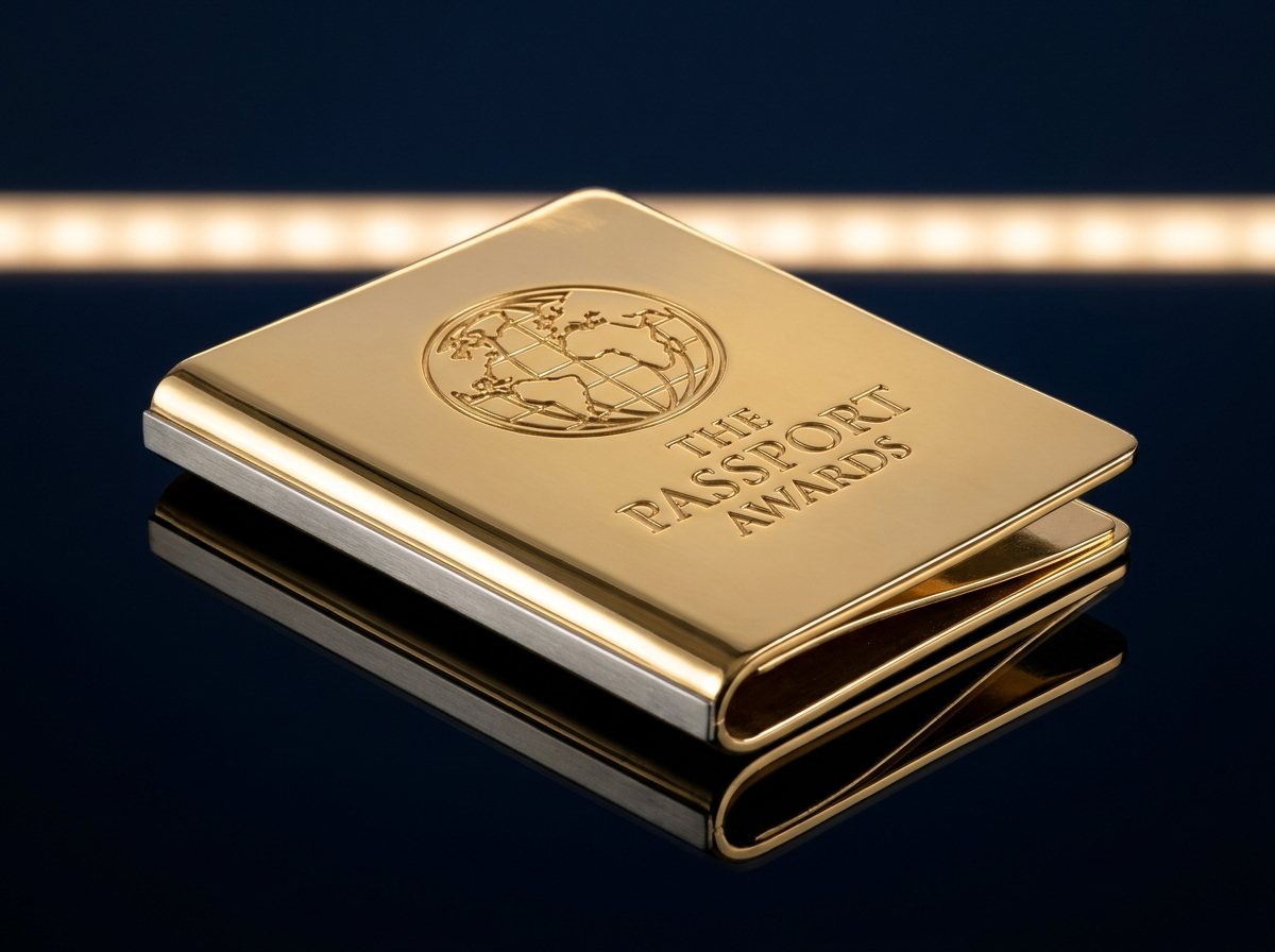 The Gold Passport — official trophy image, The Passport Awards 2026